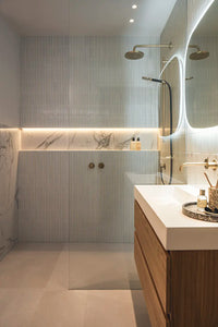 Weiss Porzellan Kitkat Mosaikfliese Bad Duschen Inneneinrichtung