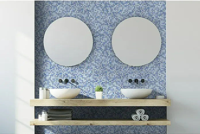 Blau Mosaikfliese Marrakesch Badezimmer