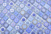 Oriental Blau Mosaikfliese Marrakesch Matt