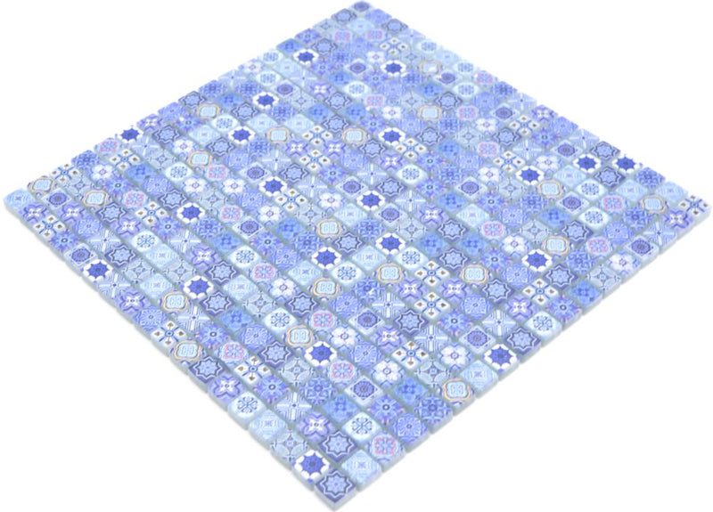 Oriental Blau Mosaikfliese Marrakesch Muster