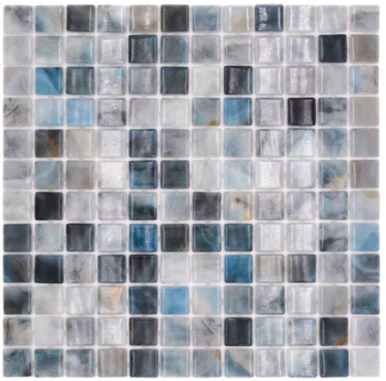 Oyster Mix Glanz Glass Mosaikfliese
