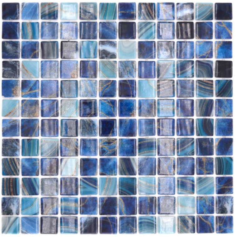 Ozean Blaue Glanz Glass Mosaikfliese