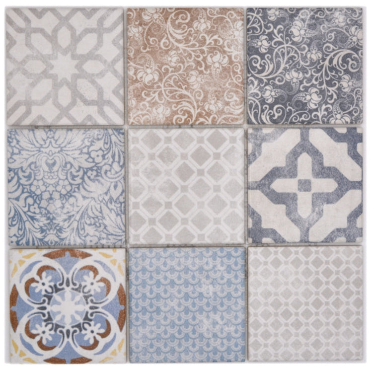 Patchwork Bunt Mix Mosaikfliese