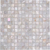 Pearl Muschel Mosaik Plättli Weiss