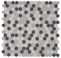 Penny Beige Mix Unglasiert Knopf Mosaikfliese