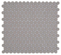 Penny Grau Unglasiert Knopf Mosaikfliese