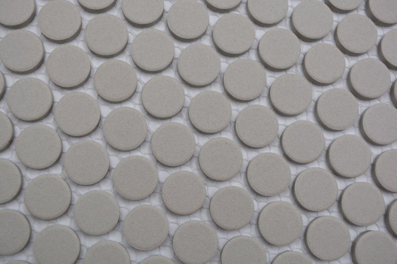 Grau Unglasiert Knopf Mosaikfliesen