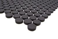 Penny Schwarz Mosaik Unglasiert Knopf Mosaikfliesen