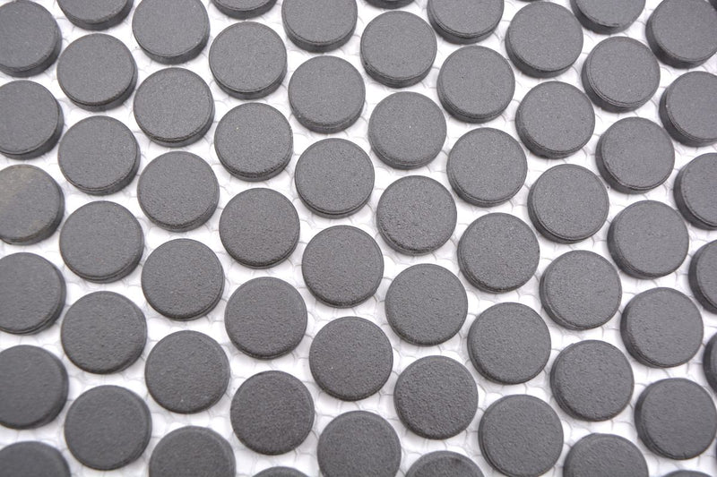 Schwarz Mosaik Unglasiert Knopf Mosaikfliese Schweiz