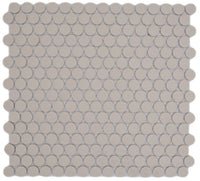 Penny Weiss Unglasiert Knopf Mosaikfliese