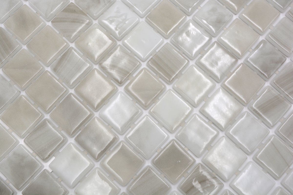 Perlen Glanz Beige Mosaikfliesen