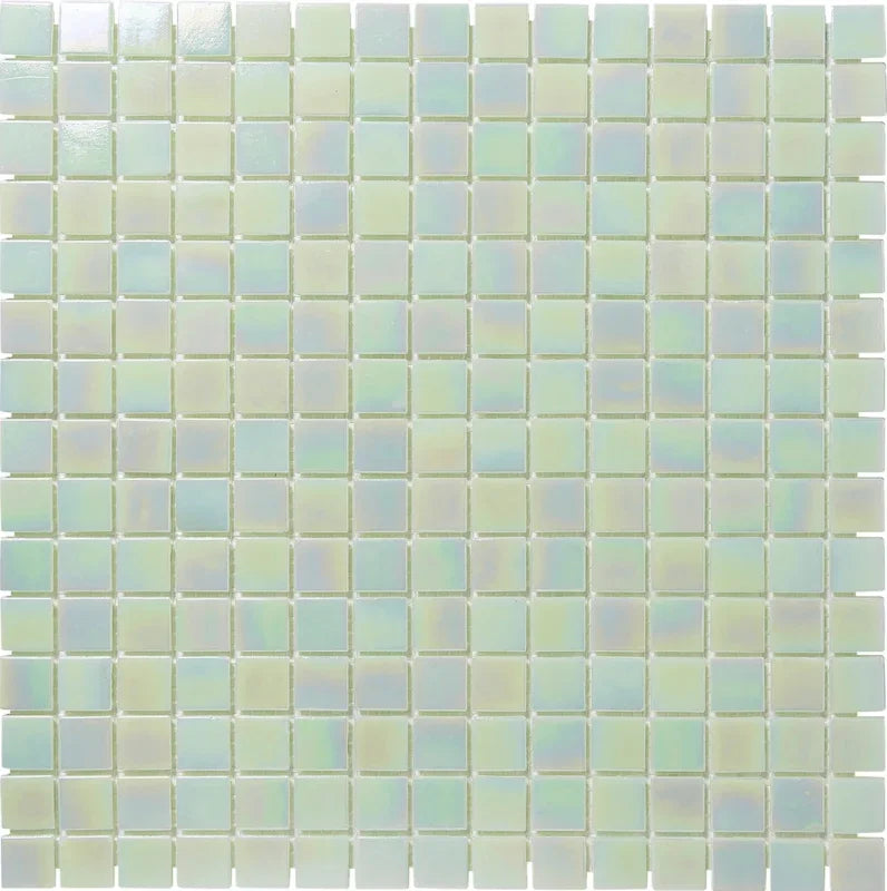 Perlen Hell Grün Perlmutt Quadrat Glas Mosaik Fliese