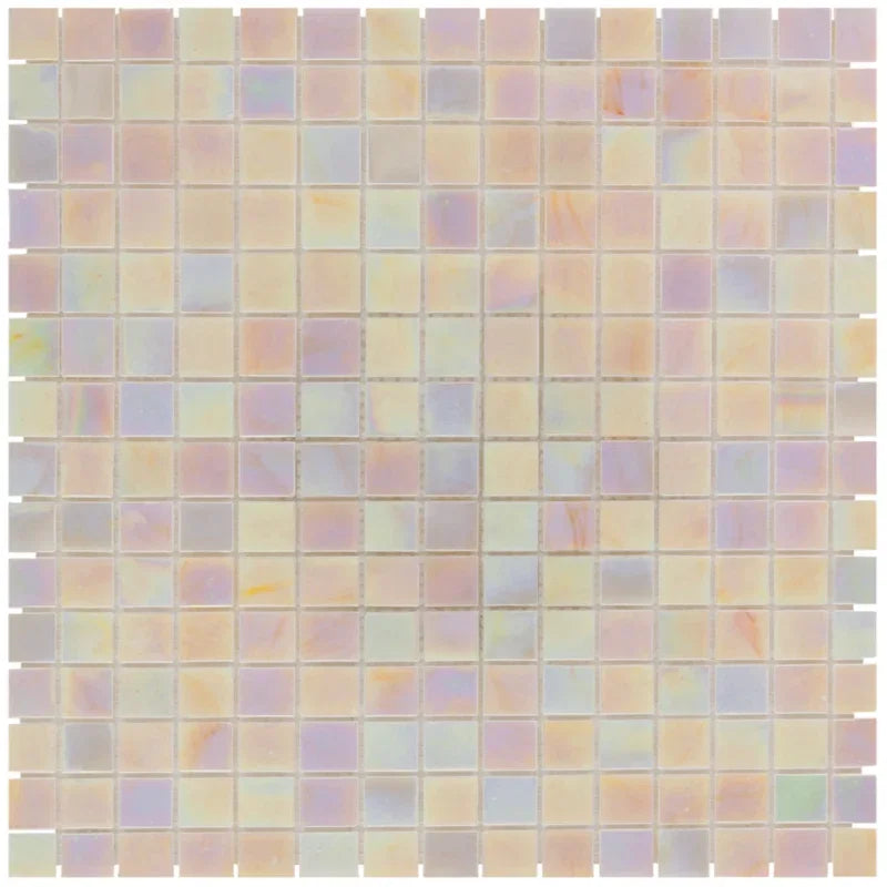 Perlen Rosa Perlmutt Quadrat Glas Mosaik Fliese