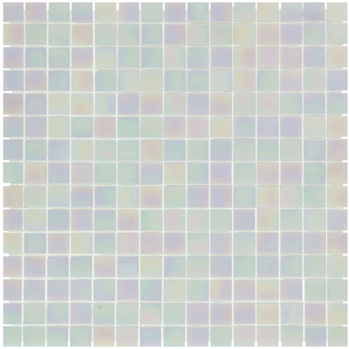 Perlen Schimmer Quadrat Glas Mosaik Fliese