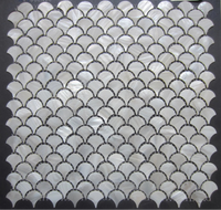 Perlmutt Weiss Fischschuppen Muster Mosaik Fliesen Spa Platten