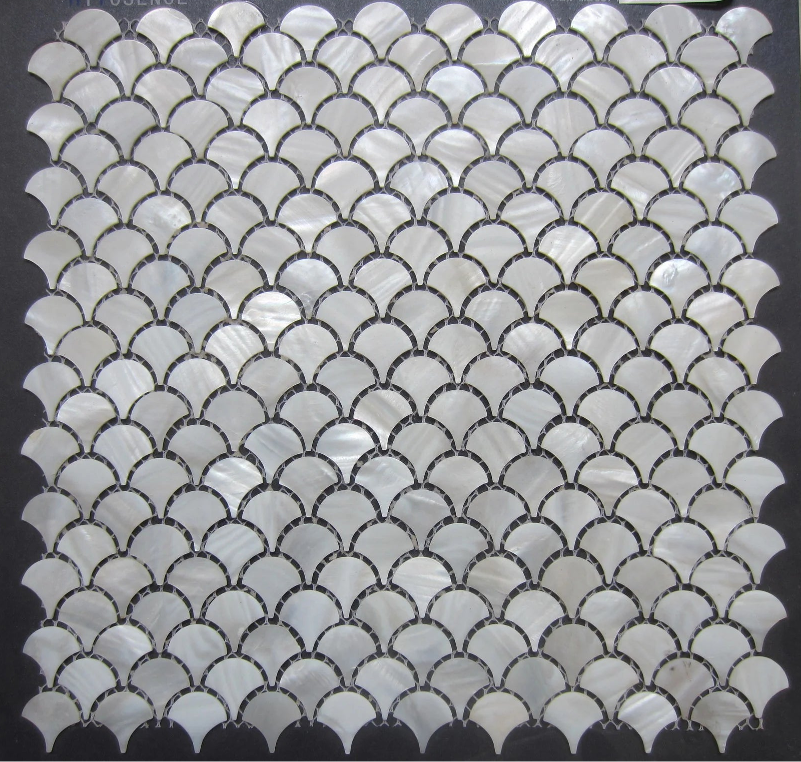 Perlmutt Weiss Fischschuppen Muster Mosaik Fliesen Spa Platten