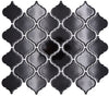Persische Arabesque Schwarz Mosaik Fliesen
