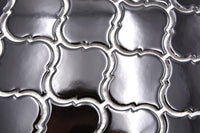 Persische Arabesque Schwarz Mosaik Fliesen