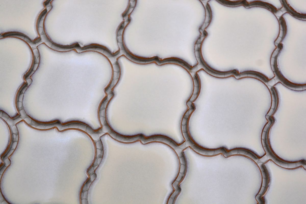 Persische Arabesque Weiss Gewaschene Mosaik Fliesen