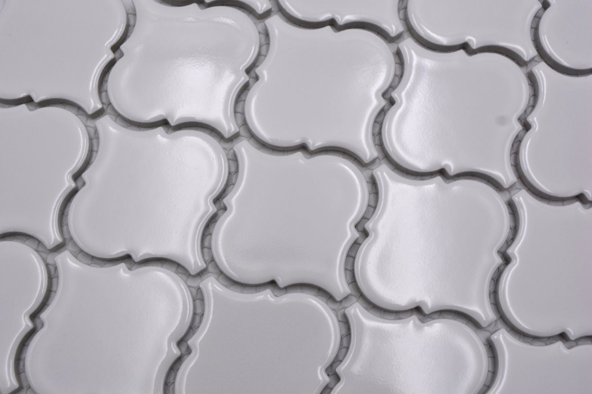 Persische Arabesque Weisse Mosaik Fliesen