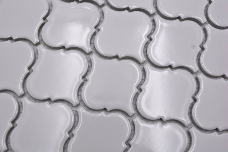 Persische Arabesque Weisse Mosaik Fliesen