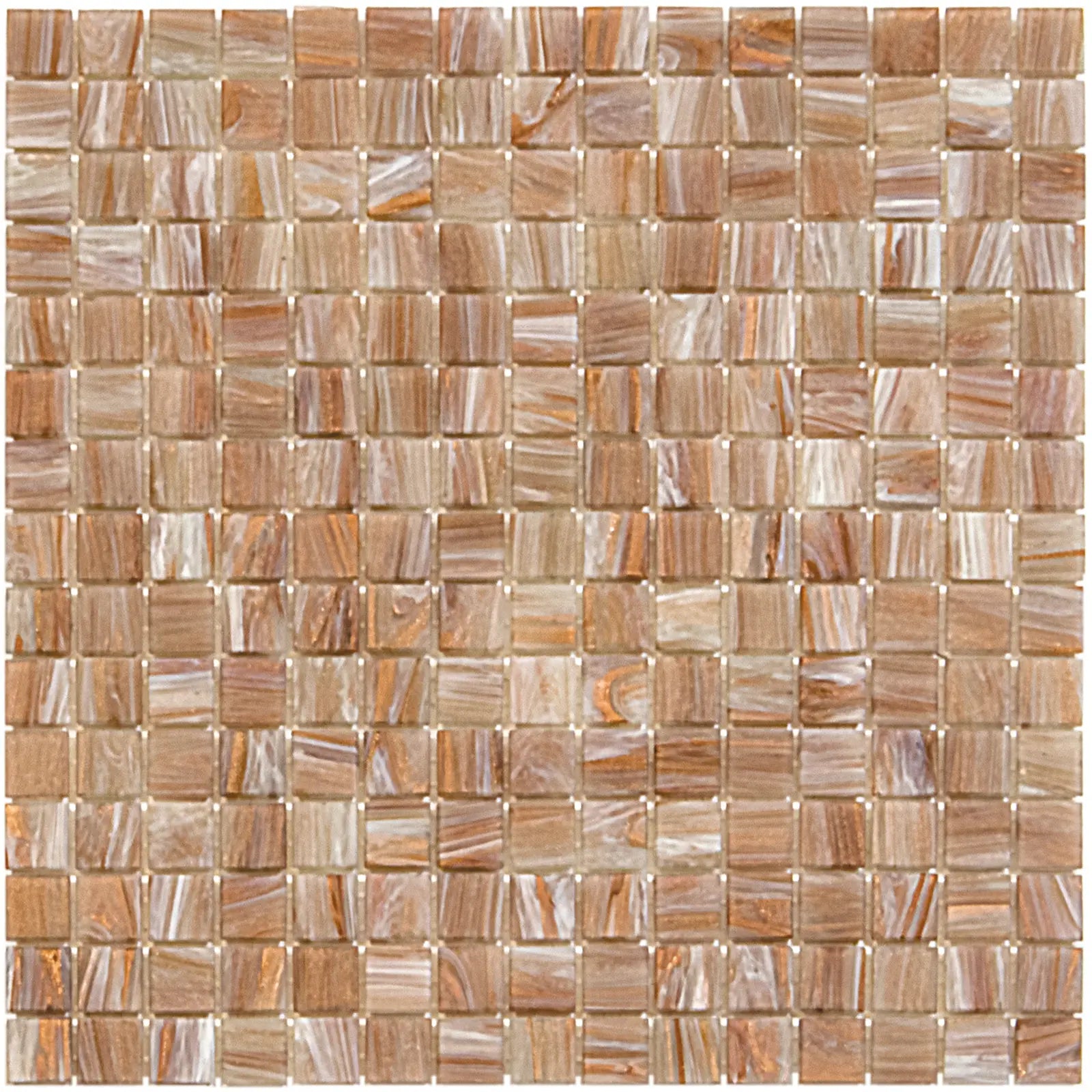 Petra Pink Gold Ader Quadrat Glas Mosaik Fliese