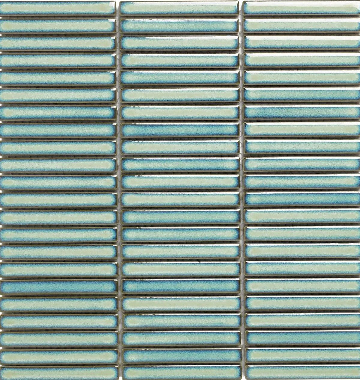 Pfau Blau KitKat Mini Glanz Porzellan Mosaikfliese