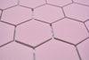 Rosa Pink Hexagon Anti-Rutsch Mosaikfliesen Keramik Matt