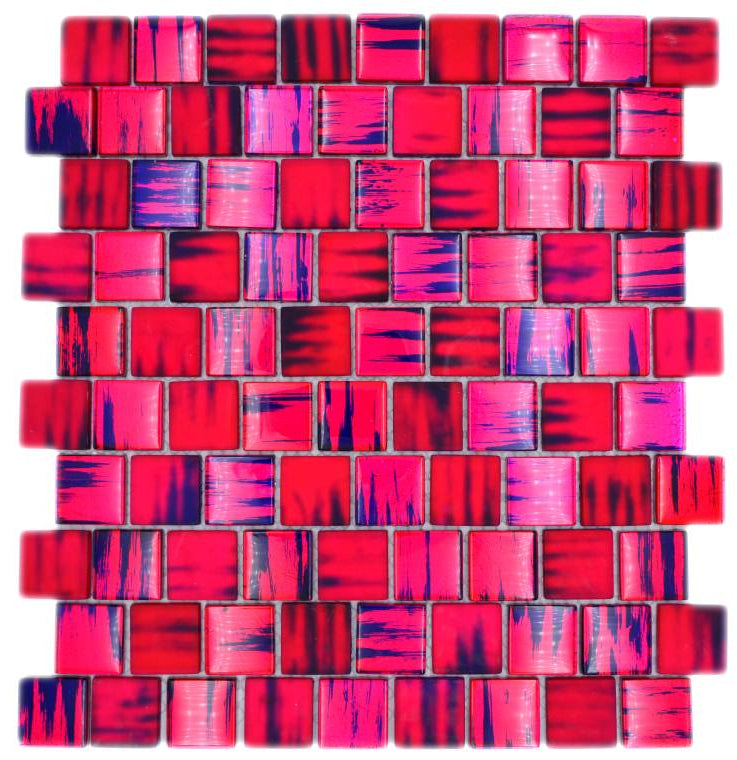 Pink Lila Retro Optik Mosaikfliese