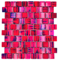 Pink Lila Retro Optik Mosaikfliese