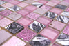 Pink Mix Quadrat Mosaik Wand  Fliese Online Kaufen