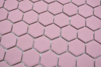 Pinke Hexagon Anti Rutsch Mosaik Fliese