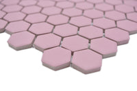 Pinke Hexagon Anti Rutsch Mosaik Fliese