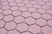 Pinke Hexagon Anti Rutsch Mosaik Fliese
