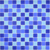 Pixel Pool Mosaikfliese Blau