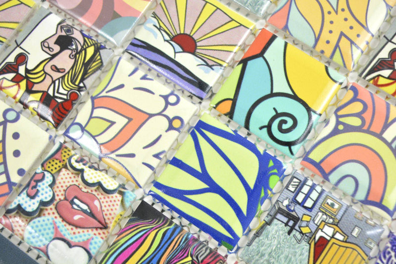 Pop Art Mix Mosaikfliese Retro Fliesen Schweiz