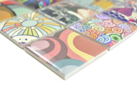 Pop Art Mix Bunte Mosaikfliese