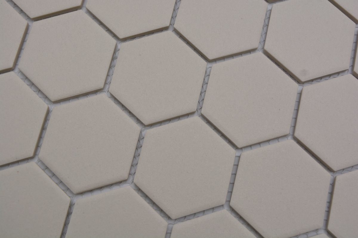 Pure Sand Hexagon Mosaikfliese Anti Rutsch Sechseck Plättli
