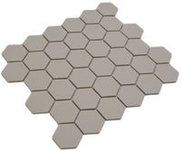 Pure Sand Hexagon Mosaikfliese Anti Rutsch Dauernassbereich