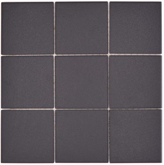 Quadrat Schwarz Anti Rutsch Mosaik Fliese