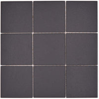 Quadrat Schwarz Anti Rutsch Mosaik Fliese