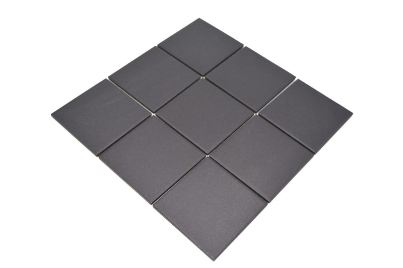 Schwarz Anti Rutsch Mosaik Fliese
