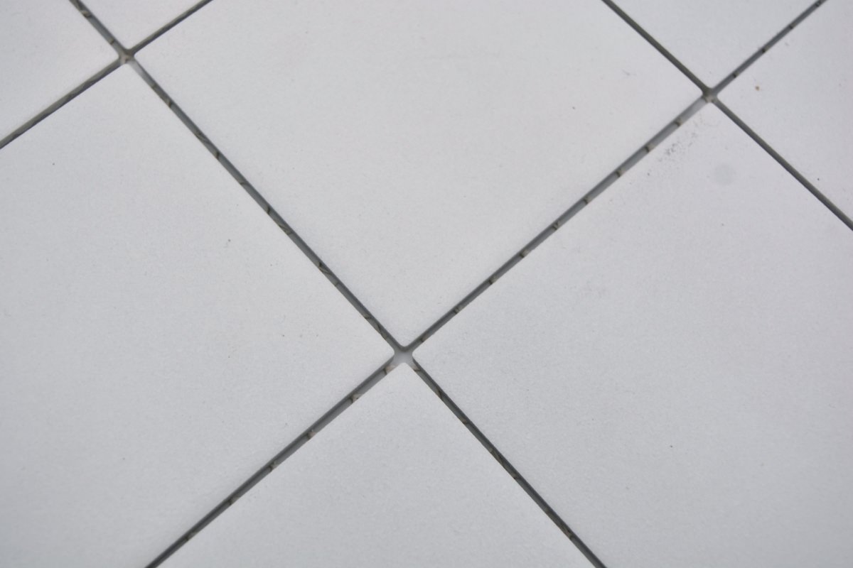 Quadrat Weiss Anti Rutsch Mosaik Fliese