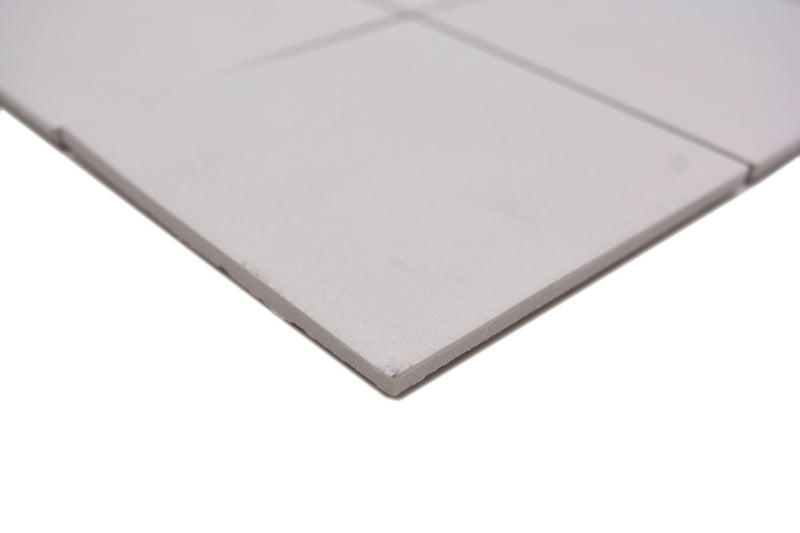 Quadrat Weiss Anti Rutsch Mosaik Fliese