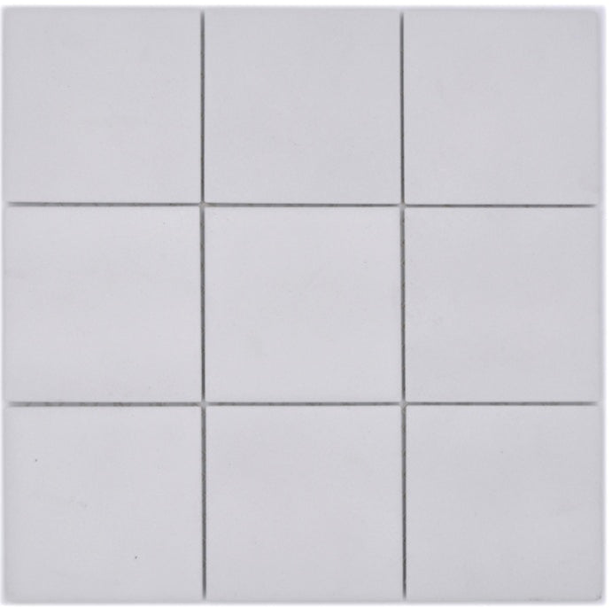 Quadrat Weiss Anti Rutsch Mosaik Fliese