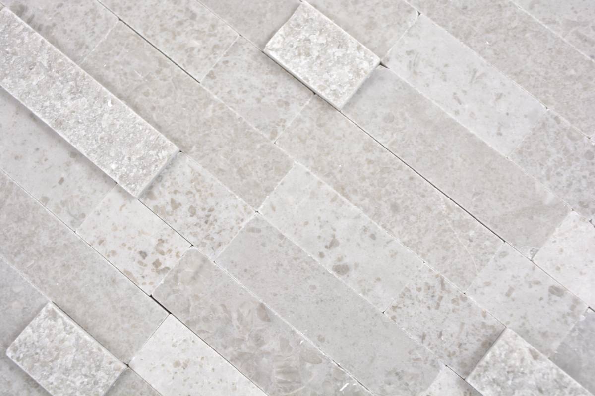 Quarz Marmor 3D Mosaikfliese Selbstklebend Plättli