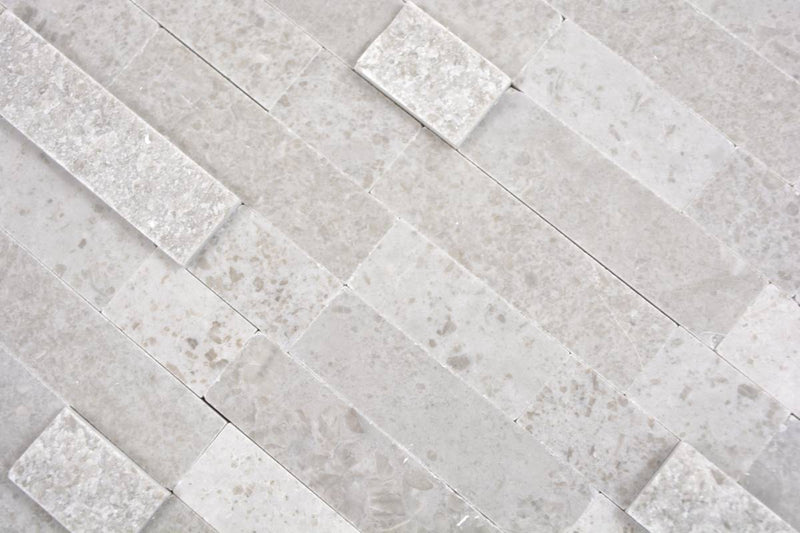 Quarz Marmor 3D Mosaikfliese Selbstklebend Plättli