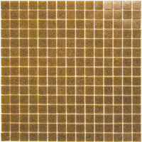 Reh Braun Körnig Quadrat Glas Mosaik Fliese