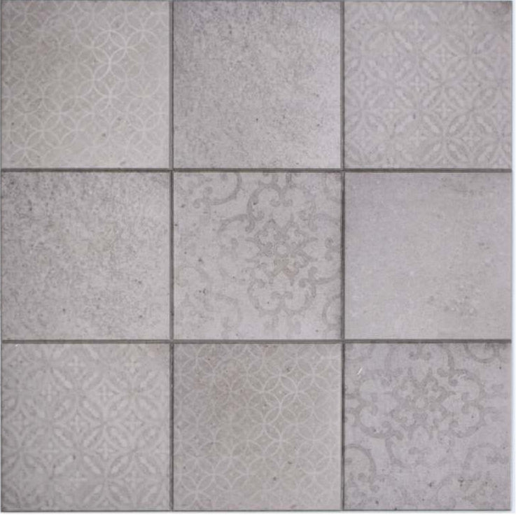 Retro Betonoptik Fliese Milano Grau