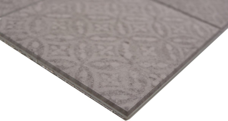 Retro Betonoptik Fliese Milano Grau Pattern